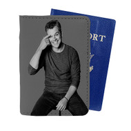 Onyourcases Matt Damon Custom Passport Wallet Case With Credit Card Holder Awesome Personalized PU Leather Travel Trip Vacation Top Baggage Cover