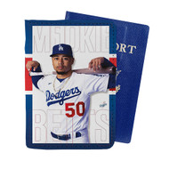Onyourcases Mookie Betts LA Dodgers Custom Passport Wallet Case With Credit Card Holder Awesome Personalized PU Leather Travel Trip Vacation Top Baggage Cover