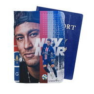 Onyourcases Neymar PSG Custom Passport Wallet Case With Credit Card Holder Awesome Personalized PU Leather Travel Trip Vacation Top Baggage Cover