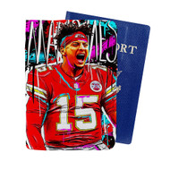 Onyourcases Patrick Mahomes Kansas City Chiefs Custom Passport Wallet Case With Credit Card Holder Awesome Personalized PU Leather Travel Trip Vacation Top Baggage Cover