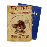 Onyourcases Puss in Boots Wanted Custom Passport Wallet Case With Credit Card Holder Awesome Personalized PU Leather Travel Trip Vacation Top Baggage Cover