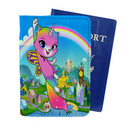 Onyourcases Rainbow Butterfly Unicorn Kitty Custom Passport Wallet Case With Credit Card Holder Awesome Personalized PU Leather Travel Trip Vacation Top Baggage Cover