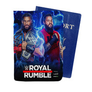 Onyourcases Roman Reigns vs Kevin Owens WWE Royal Rumble Custom Passport Wallet Case With Credit Card Holder Awesome Personalized PU Leather Travel Trip Vacation Top Baggage Cover