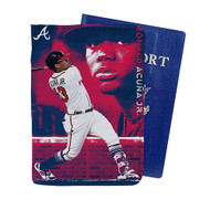 Onyourcases Ronald Acuna Atlanta Braves Custom Passport Wallet Case With Credit Card Holder Awesome Personalized PU Leather Travel Trip Vacation Top Baggage Cover