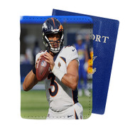 Onyourcases Russell Wilson Denver Broncos Custom Passport Wallet Case With Credit Card Holder Awesome Personalized PU Leather Travel Trip Vacation Top Baggage Cover