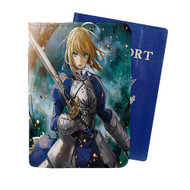Onyourcases Saber Fate Stay Night Custom Passport Wallet Case With Credit Card Holder Awesome Personalized PU Leather Travel Trip Vacation Top Baggage Cover
