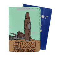 Onyourcases Sassy the Sasquatch Custom Passport Wallet Case With Credit Card Holder Awesome Personalized PU Leather Travel Trip Vacation Top Baggage Cover