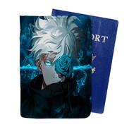 Onyourcases Satoru Gojo Jujutsu Kaisen Custom Passport Wallet Case With Credit Card Holder Awesome Personalized PU Leather Travel Trip Vacation Top Baggage Cover