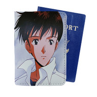 Onyourcases Shinji Ikari Evangelion Custom Passport Wallet Case With Credit Card Holder Awesome Personalized PU Leather Travel Trip Vacation Top Baggage Cover