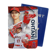 Onyourcases Shohei Ohtani LA Angels Custom Passport Wallet Case With Credit Card Holder Awesome Personalized PU Leather Travel Trip Vacation Top Baggage Cover