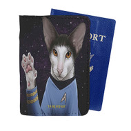 Onyourcases Star Trek Spock Cat Custom Passport Wallet Case With Credit Card Holder Awesome Personalized PU Leather Travel Trip Vacation Top Baggage Cover