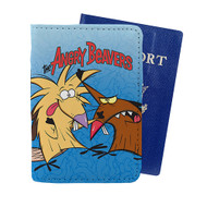 Onyourcases The Angry Beavers Custom Passport Wallet Case With Credit Card Holder Awesome Personalized PU Leather Travel Trip Vacation Top Baggage Cover