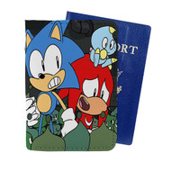 Onyourcases The Sonic Knuckles Show Custom Passport Wallet Case With Credit Card Holder Awesome Personalized PU Leather Travel Trip Vacation Top Baggage Cover