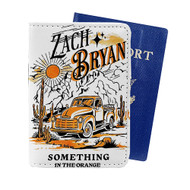 Onyourcases Zach Bryan Something in The Orange Custom Passport Wallet Case With Credit Card Holder Awesome Personalized PU Leather Travel Trip Vacation Top Baggage Cover