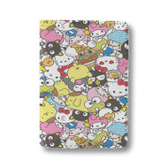 Onyourcases black florescent hello kitty iphone wallpaper Custom Passport Wallet Case With Credit Card Holder Awesome Personalized PU Leather Travel Trip Vacation Baggage Top Cover