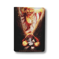 Onyourcases Natsu Dragneel and Igneel Fairy Tail Custom Passport Wallet Case With Credit Card Holder Awesome Personalized PU Leather Travel Trip Vacation Baggage Top Cover
