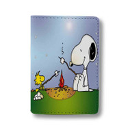 Onyourcases snoopy and woodstock wallpaper hd Custom Passport Wallet Case With Credit Card Holder Awesome Personalized PU Leather Travel Trip Vacation Baggage Top Cover