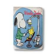 Onyourcases snoopy braces wallpaper Custom Passport Wallet Case With Credit Card Holder Awesome Personalized PU Leather Travel Trip Vacation Baggage Top Cover