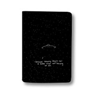 Onyourcases Aesthetic Space With Quotes Custom Passport Wallet Top Case With Credit Card Holder Awesome Personalized PU Leather Travel Trip Vacation Baggage Cover