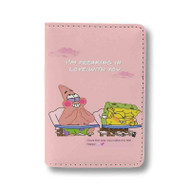 Onyourcases Aesthetic Spongebob Quotes Custom Passport Wallet Top Case With Credit Card Holder Awesome Personalized PU Leather Travel Trip Vacation Baggage Cover