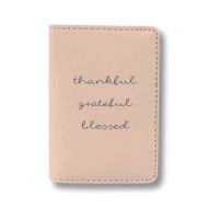 Onyourcases Aesthetic Thanksgiving Quotes Custom Passport Wallet Top Case With Credit Card Holder Awesome Personalized PU Leather Travel Trip Vacation Baggage Cover
