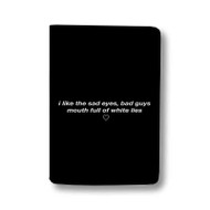 Onyourcases Aesthetic Tumblr Backgrounds And Quotes Black And White Custom Passport Wallet Top Case With Credit Card Holder Awesome Personalized PU Leather Travel Trip Vacation Baggage Cover