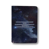 Onyourcases Aesthetic Tumblr Blue Space Quote Custom Passport Wallet Top Case With Credit Card Holder Awesome Personalized PU Leather Travel Trip Vacation Baggage Cover