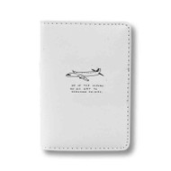 Onyourcases Aesthetic White Quotes Tumblr Wallpapers Custom Passport Wallet Top Case With Credit Card Holder Awesome Personalized PU Leather Travel Trip Vacation Baggage Cover