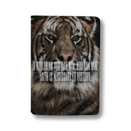 Onyourcases Anime Tigers And Quotes Custom Passport Wallet Top Case With Credit Card Holder Awesome Personalized PU Leather Travel Trip Vacation Baggage Cover