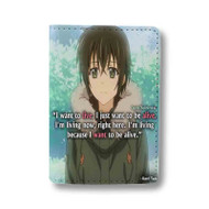Onyourcases Anime Time Quote Custom Passport Wallet Top Case With Credit Card Holder Awesome Personalized PU Leather Travel Trip Vacation Baggage Cover