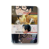 Onyourcases Anime Trap Quotes Custom Passport Wallet Top Case With Credit Card Holder Awesome Personalized PU Leather Travel Trip Vacation Baggage Cover
