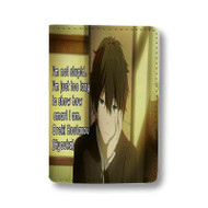 Onyourcases Anime Video Quotes On Time Custom Passport Wallet Top Case With Credit Card Holder Awesome Personalized PU Leather Travel Trip Vacation Baggage Cover