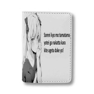 Onyourcases Anime Voice Acting Quote Custom Passport Wallet Top Case With Credit Card Holder Awesome Personalized PU Leather Travel Trip Vacation Baggage Cover