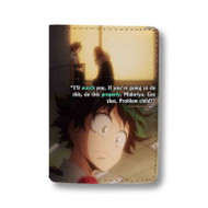 Onyourcases Anime Vs Reality Quotes Custom Passport Wallet Top Case With Credit Card Holder Awesome Personalized PU Leather Travel Trip Vacation Baggage Cover