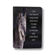 Onyourcases Anime Wolves Brave Quots Custom Passport Wallet Top Case With Credit Card Holder Awesome Personalized PU Leather Travel Trip Vacation Baggage Cover