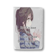 Onyourcases Anime Worthless Quotes Custom Passport Wallet Top Case With Credit Card Holder Awesome Personalized PU Leather Travel Trip Vacation Baggage Cover
