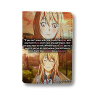 Onyourcases Anime Your Lie In April Quotes Custom Passport Wallet Top Case With Credit Card Holder Awesome Personalized PU Leather Travel Trip Vacation Baggage Cover