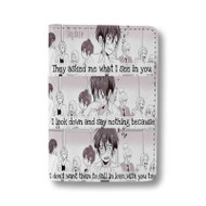 Onyourcases Anime Good Morning Quote Custom Passport Wallet Top Case With Credit Card Holder Awesome Personalized PU Leather Travel Trip Vacation Baggage Cover