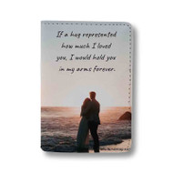 Onyourcases Beautiful And Romantic Love Quotes Custom Passport Wallet Top Case With Credit Card Holder Awesome Personalized PU Leather Travel Trip Vacation Baggage Cover