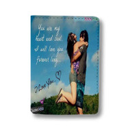 Onyourcases Beautiful Couple Quotes In English Custom Passport Wallet Top Case With Credit Card Holder Awesome Personalized PU Leather Travel Trip Vacation Baggage Cover