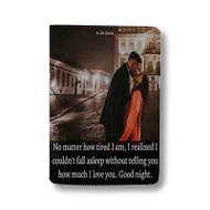 Onyourcases Beautiful Good Night Quotes For Him Custom Passport Wallet Top Case With Credit Card Holder Awesome Personalized PU Leather Travel Trip Vacation Baggage Cover