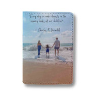 Onyourcases Family In Beach Quotes Custom Passport Wallet Top Case With Credit Card Holder Awesome Personalized PU Leather Travel Trip Vacation Baggage Cover