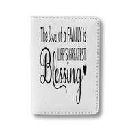 Onyourcases Family Is A Blessing Quote Custom Passport Wallet Top Case With Credit Card Holder Awesome Personalized PU Leather Travel Trip Vacation Baggage Cover