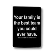 Onyourcases Family Is A Team Quotes Custom Passport Wallet Top Case With Credit Card Holder Awesome Personalized PU Leather Travel Trip Vacation Baggage Cover