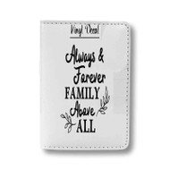 Onyourcases Family Is Always Family Quotes Custom Passport Wallet Top Case With Credit Card Holder Awesome Personalized PU Leather Travel Trip Vacation Baggage Cover