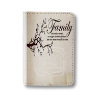 Onyourcases Family Is Like A Tree Quote Custom Passport Wallet Top Case With Credit Card Holder Awesome Personalized PU Leather Travel Trip Vacation Baggage Cover
