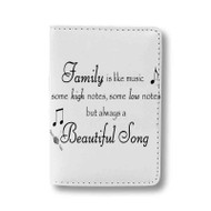 Onyourcases Family Is Like Music Quotes Custom Passport Wallet Top Case With Credit Card Holder Awesome Personalized PU Leather Travel Trip Vacation Baggage Cover