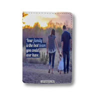 Onyourcases Family Is The Best Team Quotes Custom Passport Wallet Top Case With Credit Card Holder Awesome Personalized PU Leather Travel Trip Vacation Baggage Cover