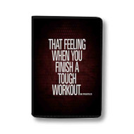 Onyourcases Finish Gym Quotes Custom Passport Wallet Top Case With Credit Card Holder Awesome Personalized PU Leather Travel Trip Vacation Baggage Cover