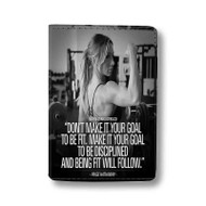 Onyourcases Fit In The Gym Quote Custom Passport Wallet Top Case With Credit Card Holder Awesome Personalized PU Leather Travel Trip Vacation Baggage Cover
